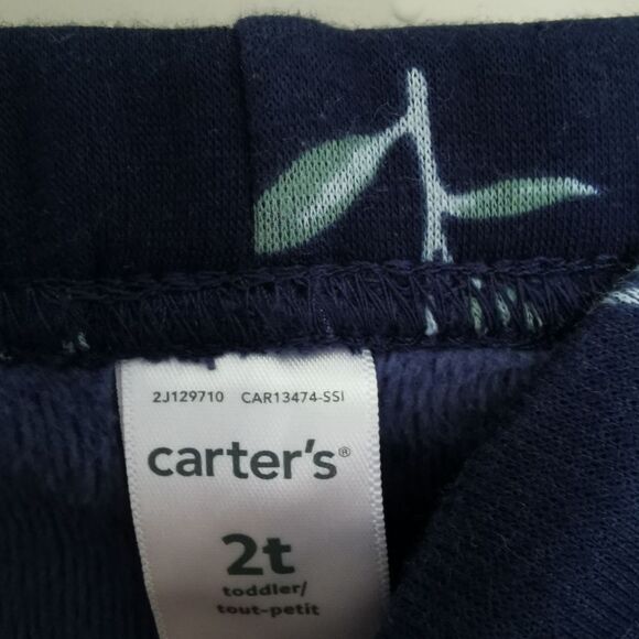 3/$15 Carter's fleece lined leggings size 2 - Picture 3 of 4